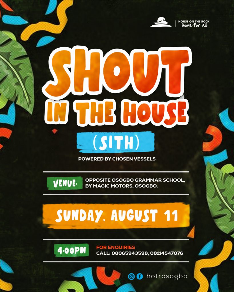 Shout in the house anticipate